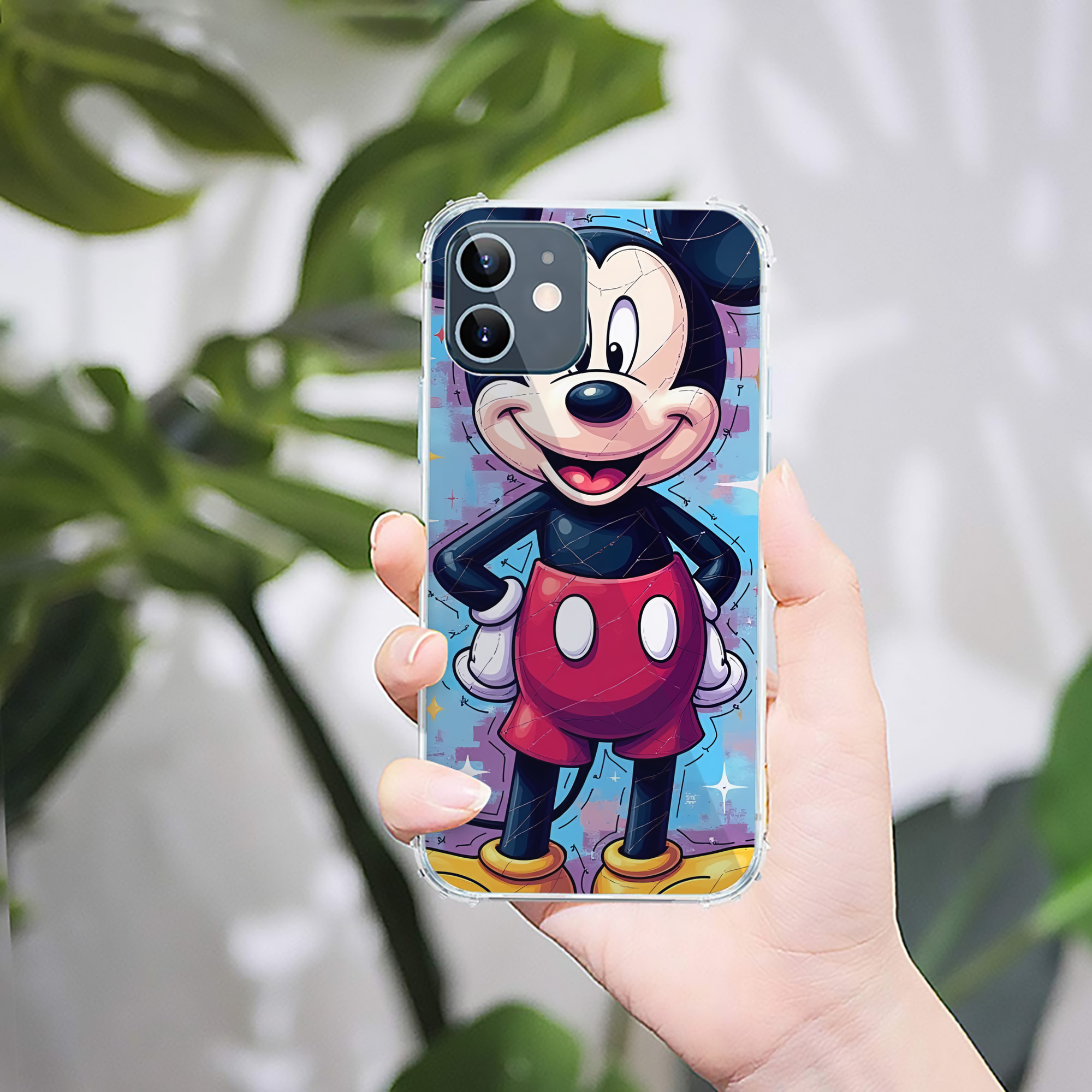 ミッキーマウス Mickey Mouse 【iPhone 12シリーズ対応】透明スマホケース（クリアソフトケース）